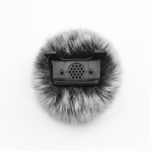 LEFXMOPHY Windscreen for DJI MIC MINI (2024) Wireless Microphone Furry Wind Muff Deadcat Cover (Not for Dji Mic 1 and 2), 2-Pack Grey - Image 2