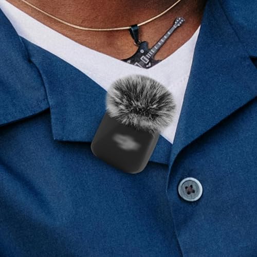 LEFXMOPHY Windscreen for DJI MIC MINI (2024) Wireless Microphone Furry Wind Muff Deadcat Cover (Not for Dji Mic 1 and 2), 2-Pack Grey - Image 4