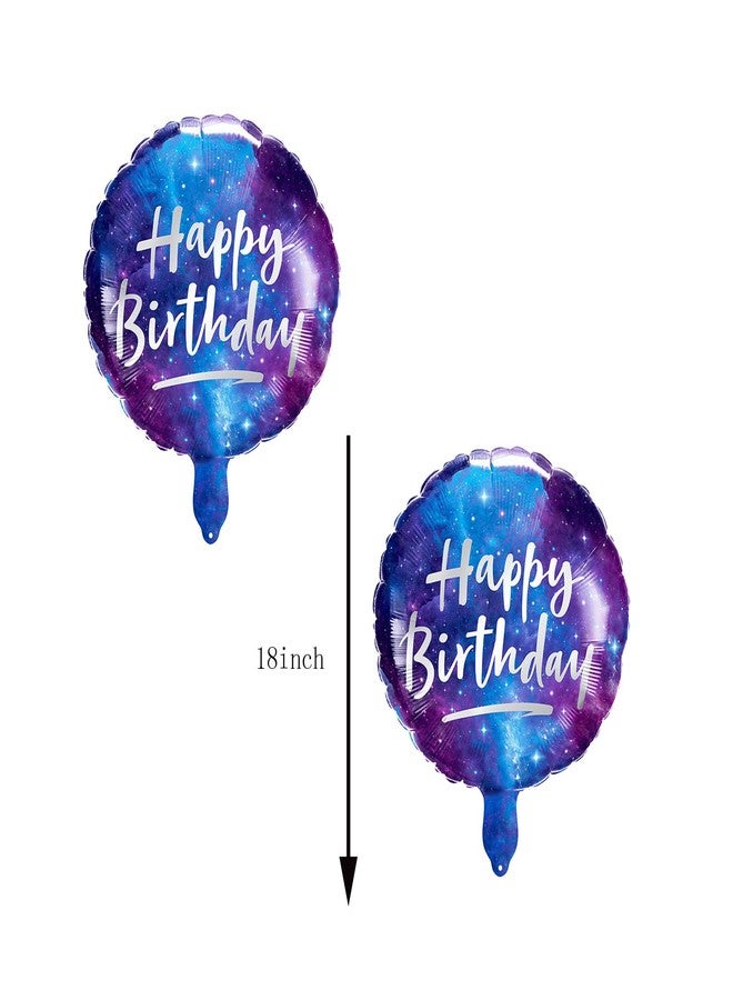 CSTYWC 8PCS Space Foil Balloons Galaxy Mylar Balloons for Outer Space Galaxy Themed Birthday Party Decorations - Image 3