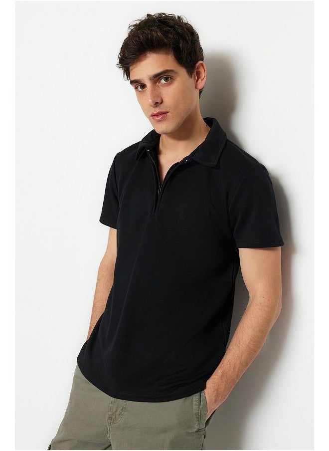 trendyol Man Polo T-Shirts Black  - Image 2