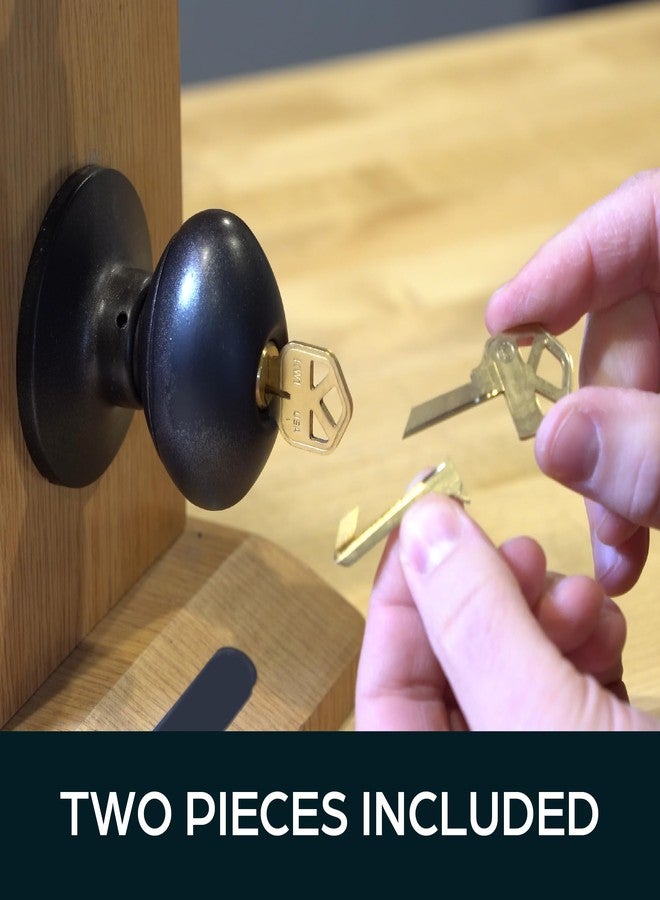 مفتاح قفل الأبواب المؤقت من Summit Doorware Kwikset - حل مثالي لقفل الأبواب مؤقتًا، مصمم لقفل الباب من الخارج، مثالي للمهنيين وأصحاب العقارات في حالات الإخلاء والطوارئ. - Image 4