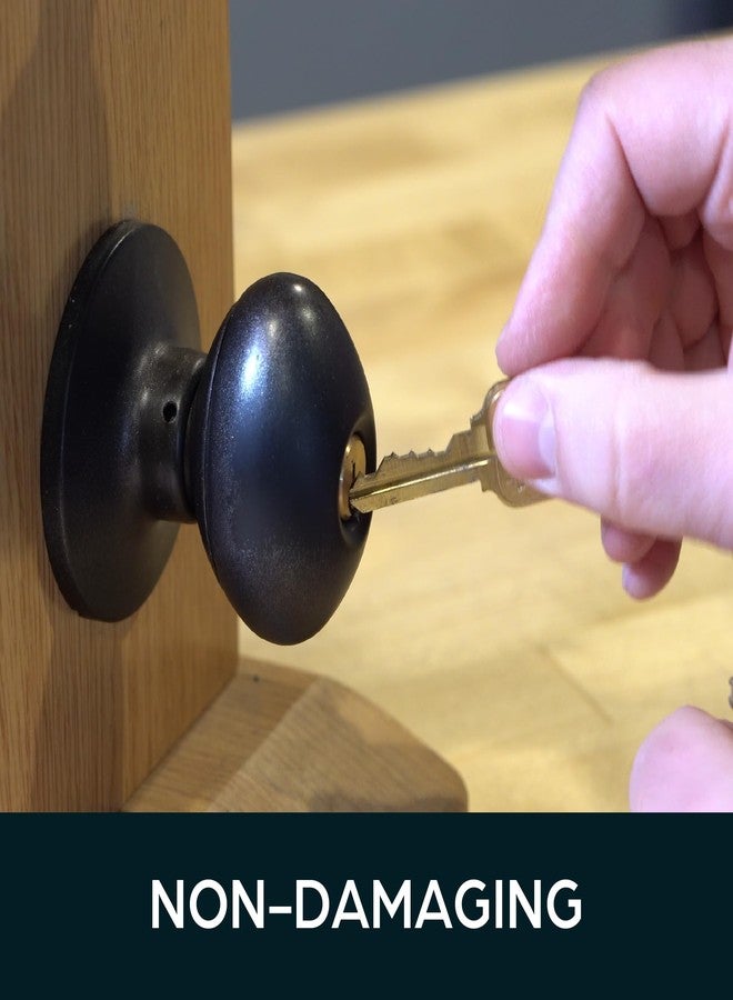 مفتاح قفل الأبواب المؤقت من Summit Doorware Kwikset - حل مثالي لقفل الأبواب مؤقتًا، مصمم لقفل الباب من الخارج، مثالي للمهنيين وأصحاب العقارات في حالات الإخلاء والطوارئ. - Image 5