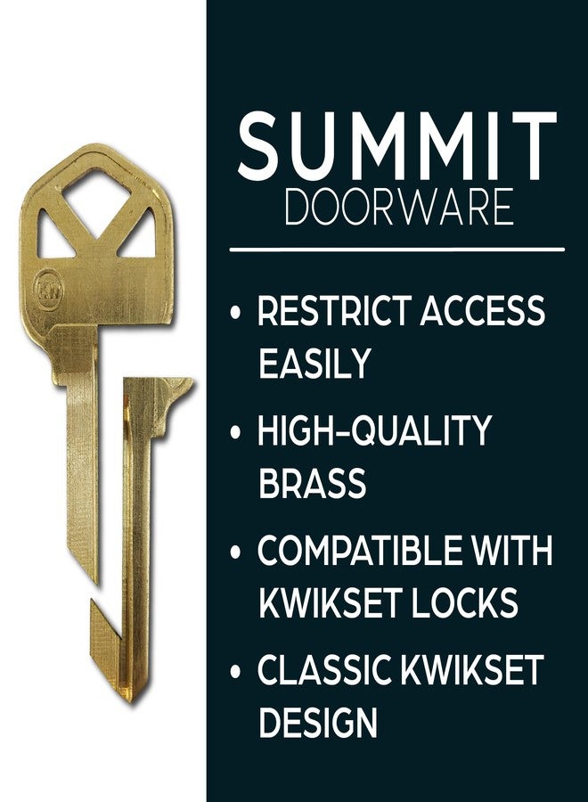 مفتاح قفل الأبواب المؤقت من Summit Doorware Kwikset - حل مثالي لقفل الأبواب مؤقتًا، مصمم لقفل الباب من الخارج، مثالي للمهنيين وأصحاب العقارات في حالات الإخلاء والطوارئ. - Image 2