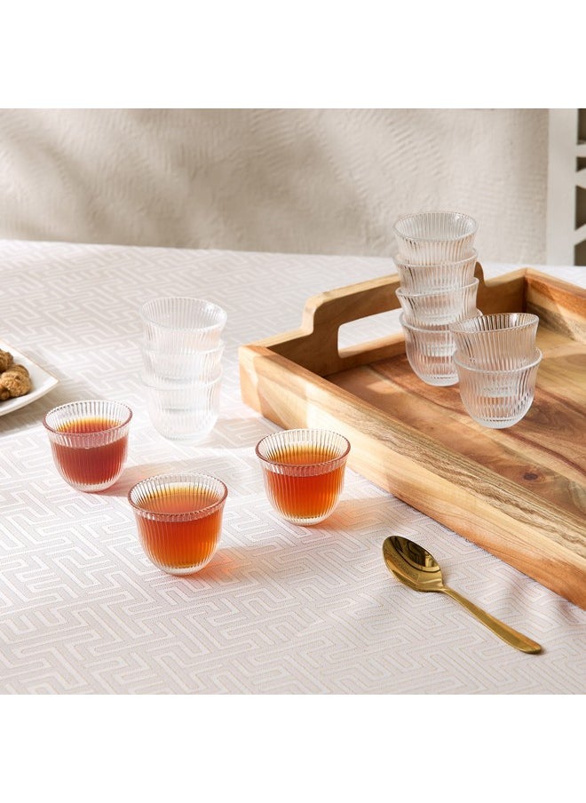 Home Box Ribbed 12-Piece Kahwa Cup Set 60 ml  - Image 1