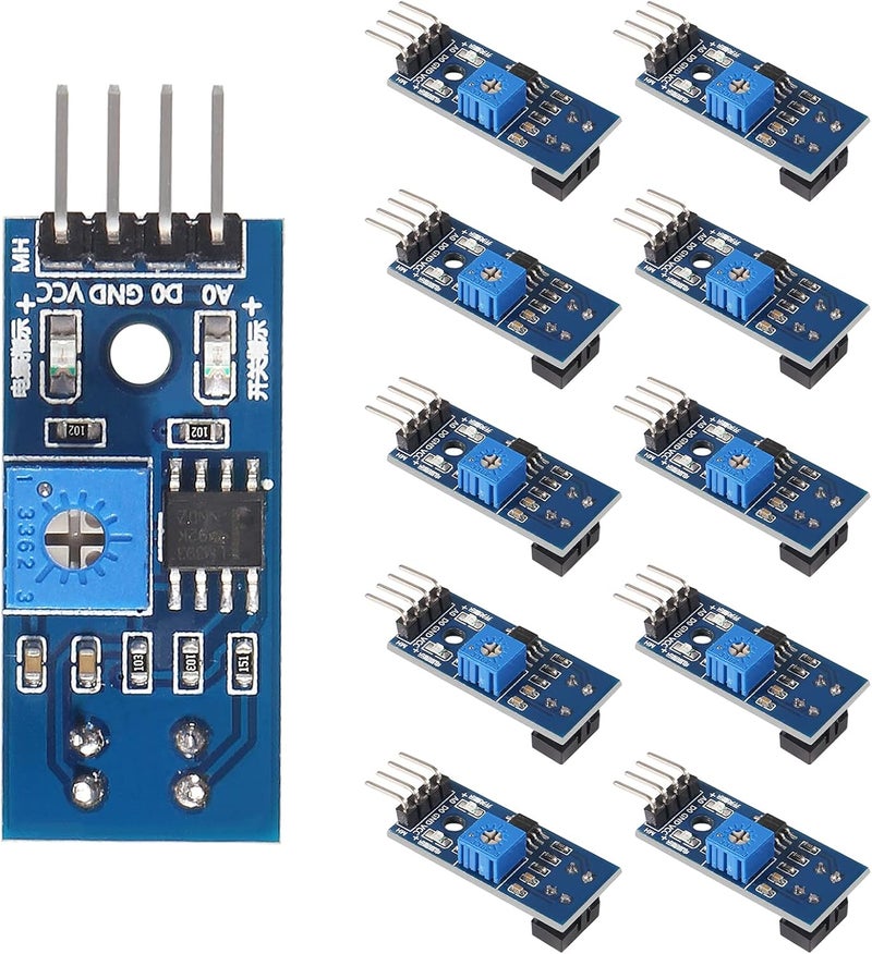 ACEIRMC 10pcs TCRT5000 Infrared Reflective Sensor IR Photoelectric Switch Barrier Line Obstacle Avoidance Module Tracing Sensor Tracing Module for Arduino Smart Car Robot - Image 1