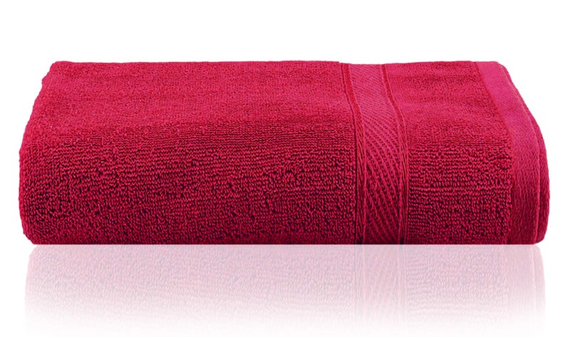 Kuber Industries Kuber Industries Cotton Style Premium 2 Pieces Bath Towel, 500 GSM(Maroon)  - Image 2