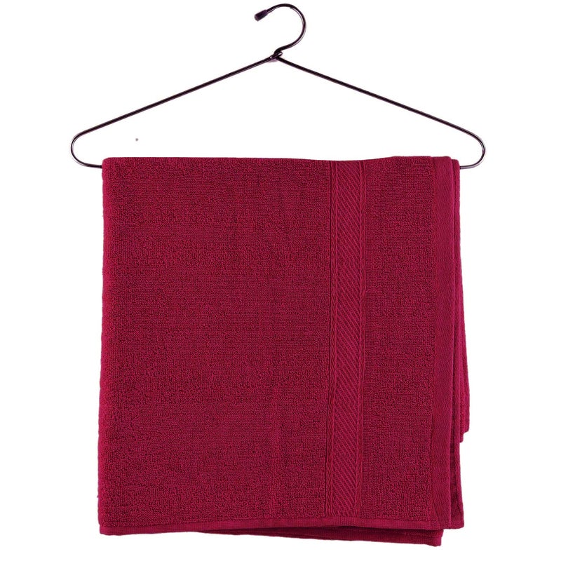 Kuber Industries Kuber Industries Cotton Style Premium 2 Pieces Bath Towel, 500 GSM(Maroon)  - Image 4