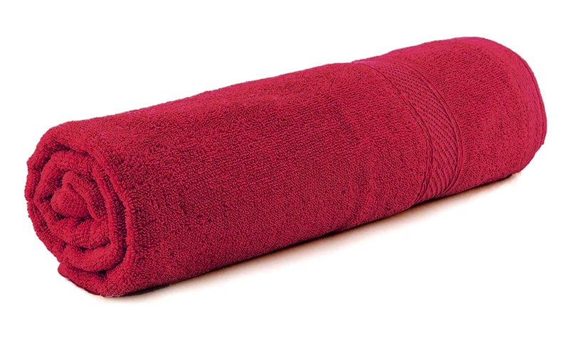 Kuber Industries Kuber Industries Cotton Style Premium 2 Pieces Bath Towel, 500 GSM(Maroon)  - Image 3