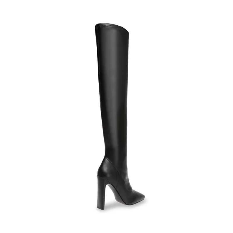 ستيف مادن High-Casual Black Women's Boots