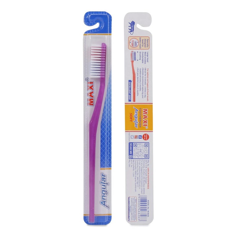 MAXI Angular Soft Bristles Toothbrush, Pack of 12 - Image 3