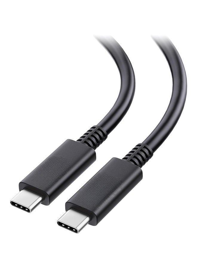 كيبل شحن أصلي و سريع بقوة 60 واط USB C إلى USB C بطول 1 متر، بي دي 3.0 3 امبير متوافق مع سلسلة ايفون 15، ماك بوك/ايباد برو، سامسونج جالاكسي S24 الترا/اس 23/22/زد فولد/زد فليب، جوجل بيكسل 7، سويتش - Image 1