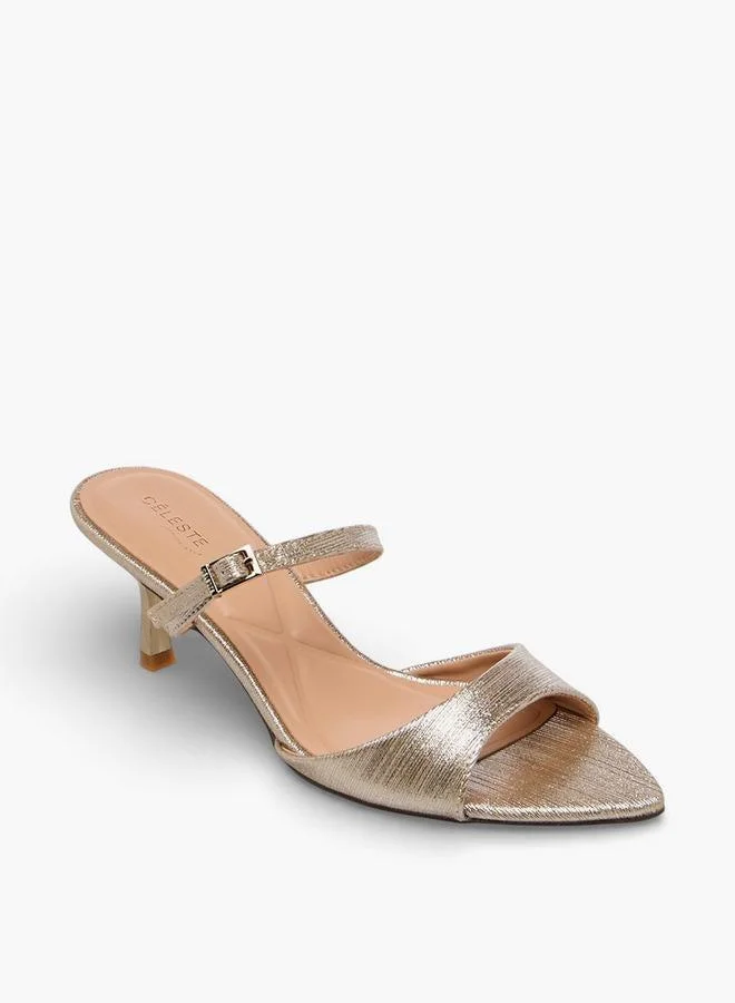 سيليست Women Kitten Heel Sandals Ramadan Collections