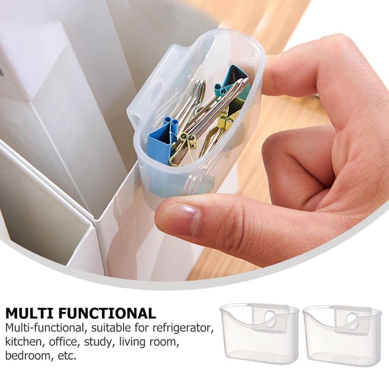 VOSAREA 4pcs Box Storage Box Refrigerator Hanging Rack Refrigerator Drawers Can Organizer for Refrigerator Fridge Drawer Organizer Fridge Storage Shelf Mini Fridge Food Box Small Pp Office - Image 4