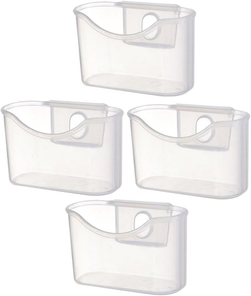 VOSAREA 4pcs Box Storage Box Refrigerator Hanging Rack Refrigerator Drawers Can Organizer for Refrigerator Fridge Drawer Organizer Fridge Storage Shelf Mini Fridge Food Box Small Pp Office - Image 1