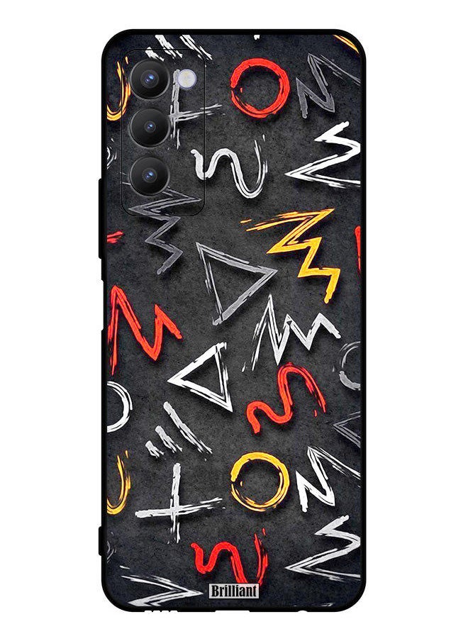 Brilliant Protective Case Cover For Tecno Camon 18T Random Signs Pattern  - Image 1