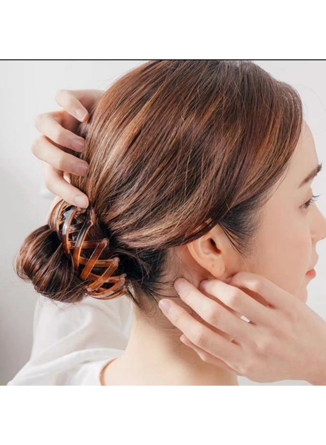 Aweoisa 7PCS Hair Accessories For Women,Bird Nest Magic Hair Clip,Hair Bun Accessories For Women,Hair Bun Clip,Bird Nest Hair Clip - Image 5