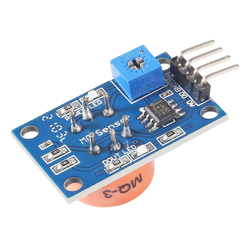 ACEIRMC 5pcs MQ-3 MQ3 Alcohol Sensor Module Breath Gas Detector Ethanol Detection Module for Arduino Raspberry Pi ESP8266 MQ3 5V DC (MQ-3) - Image 5