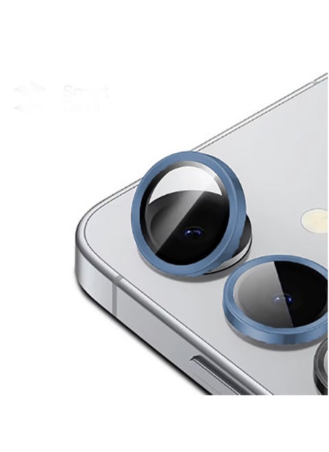For Samsung Galaxy S25 Edge Camera Lens Protector, Individual Lens Protectors, Ultra-Thin Tempered Glass with Aluminum Edging, Case Friendly, 1 Set-Blue