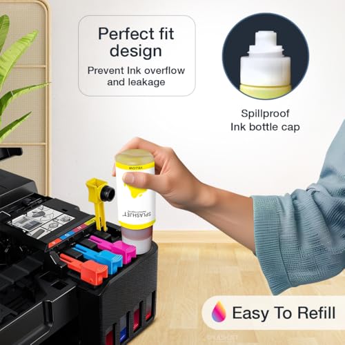 Splashjet 73 Compatible Refill Ink for CN G570 / G670 Printer - (70gm x C/M/Y/BK/R/GR) - 502369 - Image 4