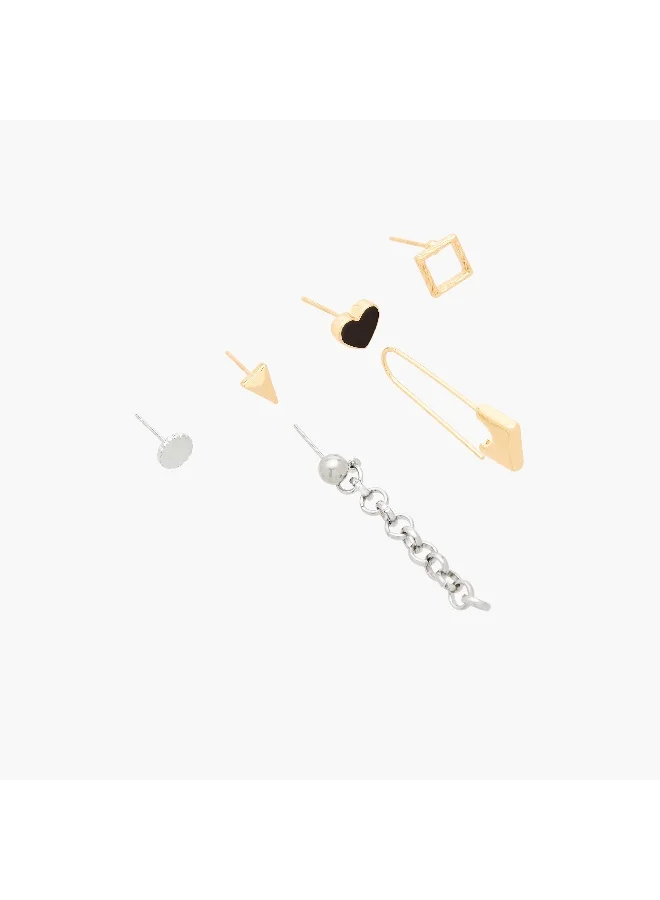 لايف ستايل Pack of 6 Assorted Earrings