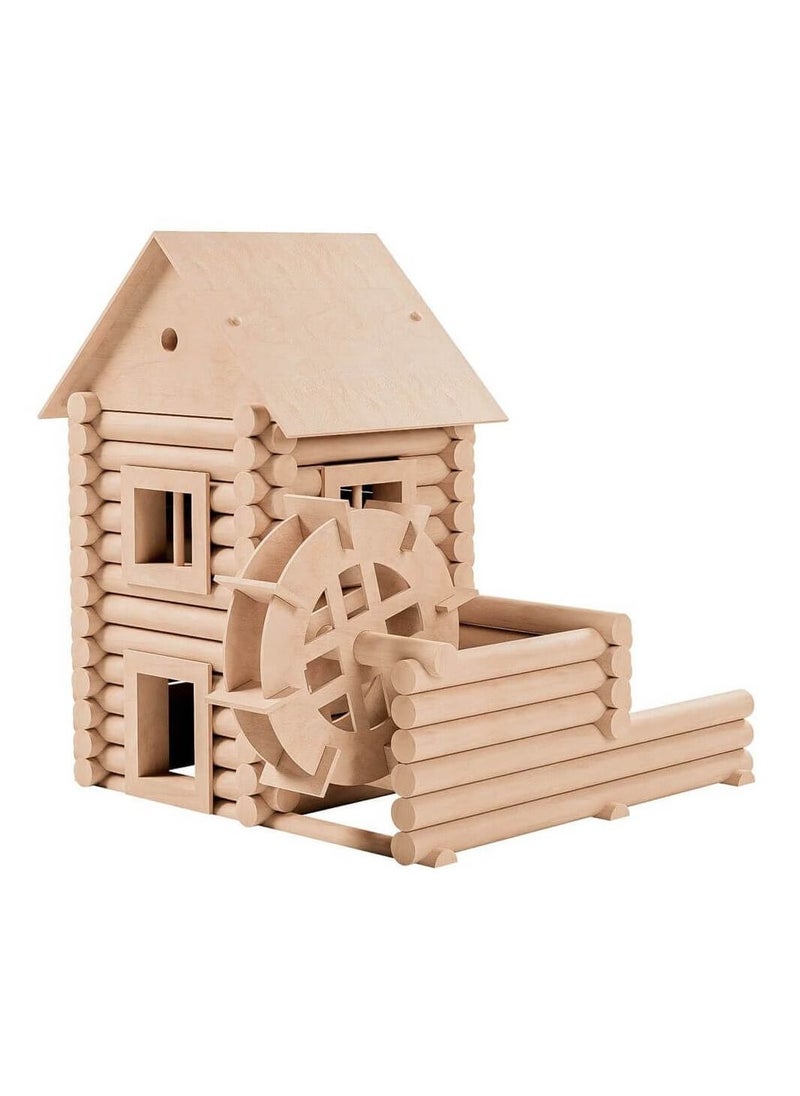 WALACHIA - Vario Mill 122 Pieces Wood Building Toy - Image 1