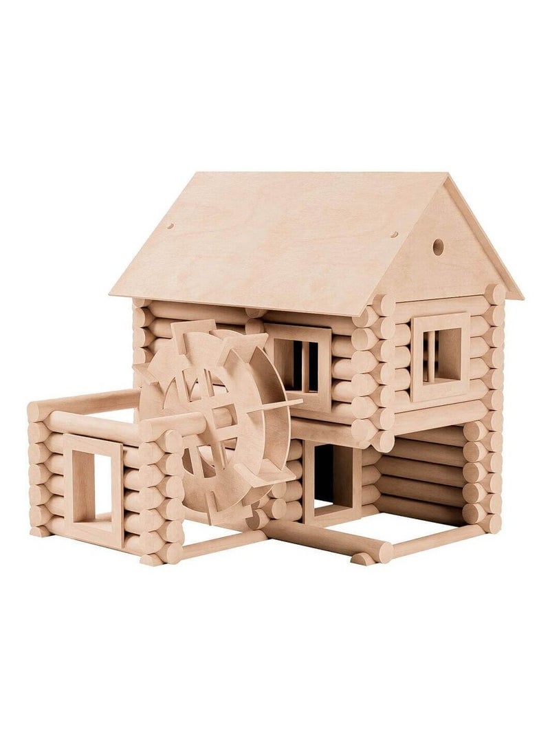 WALACHIA - Vario Mill 122 Pieces Wood Building Toy - Image 1