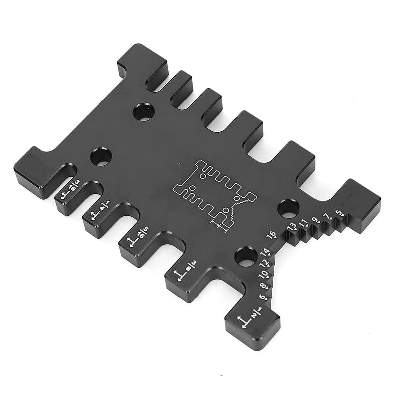 Woodworking Tenon Caliper Card Gauge Measuring Tool with Aluminum Alloy Body - Image 5