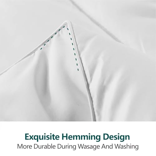 cozy night Cozynight Soft California King Size Comforter Duvet Insert-Down Alternative Comforter with Corner Tabs-Lightweight Breathable Machine Washable Diamond Stitching (White,102"x96") - Image 5