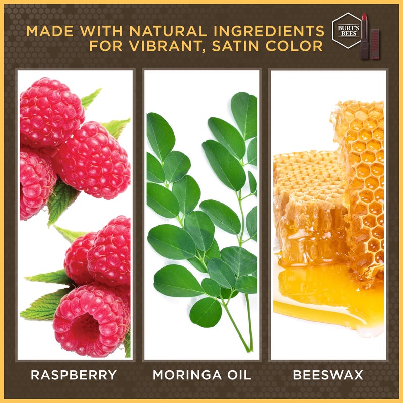 Burt's Bees 100% Natural Moisturizing Lipstick, Suede Splash, 1 Tube - Image 3