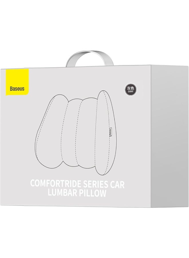Baseus ComfortRide Series Memory Foam Car Lumbar Pillow Grey 26.3 x 11.5 x 39.5 cm CNYZ000013 - Image 5