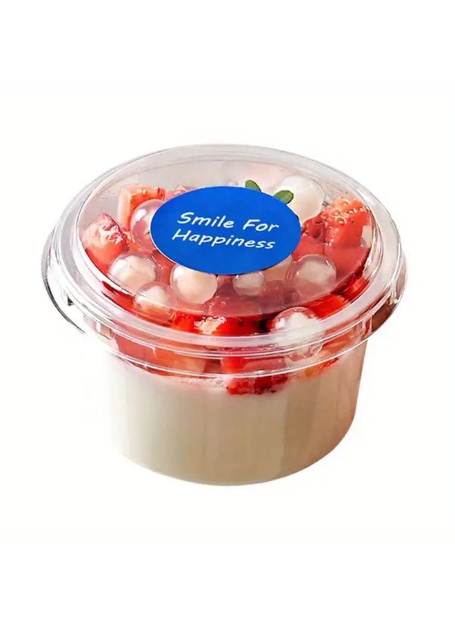 50pcs Transparent Reusable PET Plastic Portion Cups With Lids 140ml High Quality Dessert Bowls For Ice Cream Yogurt Soups Snacks Jellies Ideal For Parties Picnics And Daily Use - Image 5