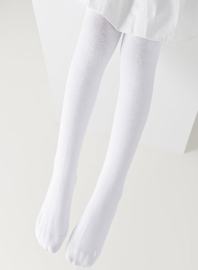 hakugoo Baby Tights Non Slip Toddler Tights 12-24 Months Seamless Cotton Stockings Infant Warm Leggings Pantyhose, White 1 Pack - Image 4