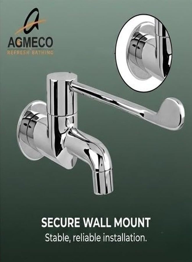 AGMECO MediPlus Brass Elbow-Action Bib Tap - Hands-Free Hygienic Faucet for Hospitals, Clinics, Labs & Cleanrooms | Rust-Proof Medical-Grade Tap (Pack of 1) - Image 4