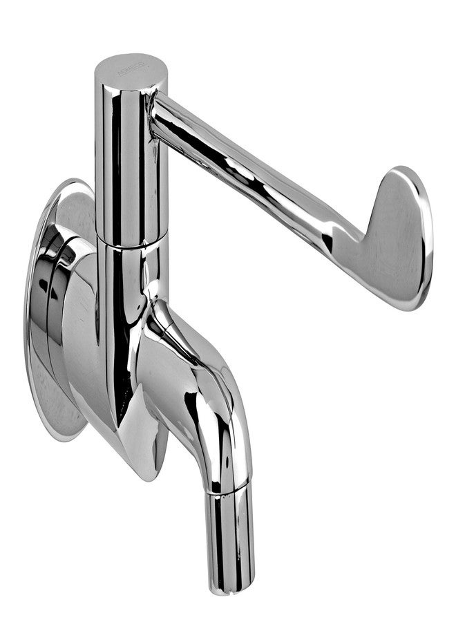 AGMECO MediPlus Brass Elbow-Action Bib Tap - Hands-Free Hygienic Faucet for Hospitals, Clinics, Labs & Cleanrooms | Rust-Proof Medical-Grade Tap (Pack of 1) - Image 1