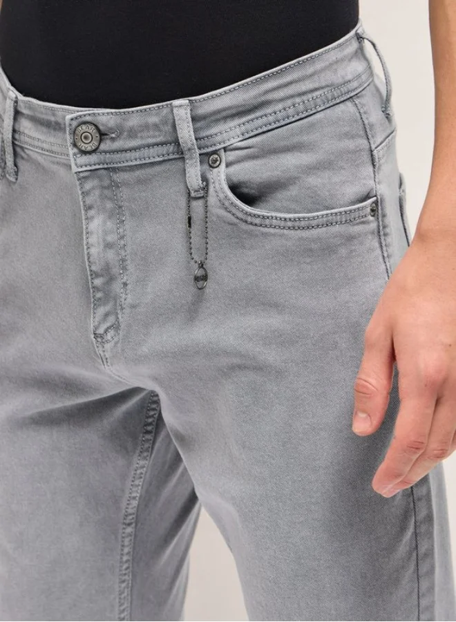 THE BEAR HOUSE Men's Stylish Grey Jeans with Comfortable Stretch and Skinny Fit Classic Comfort With Modern Style, Perfect For Everyday Casual Looks And Effortless Streetwear Vibes