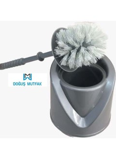 Doğuş Mutfak Doğuş Kitchen - Plastic Toilet Brush Set Gray  - Image 2