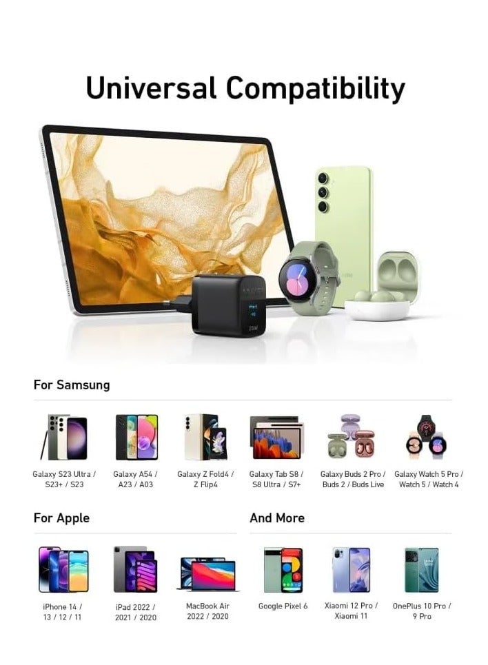 Anker 312 USB-C Charger 25W Supports Samsung Super Fast Charging, MultiProtect Protection, PowerIQ 3.0 - Image 4