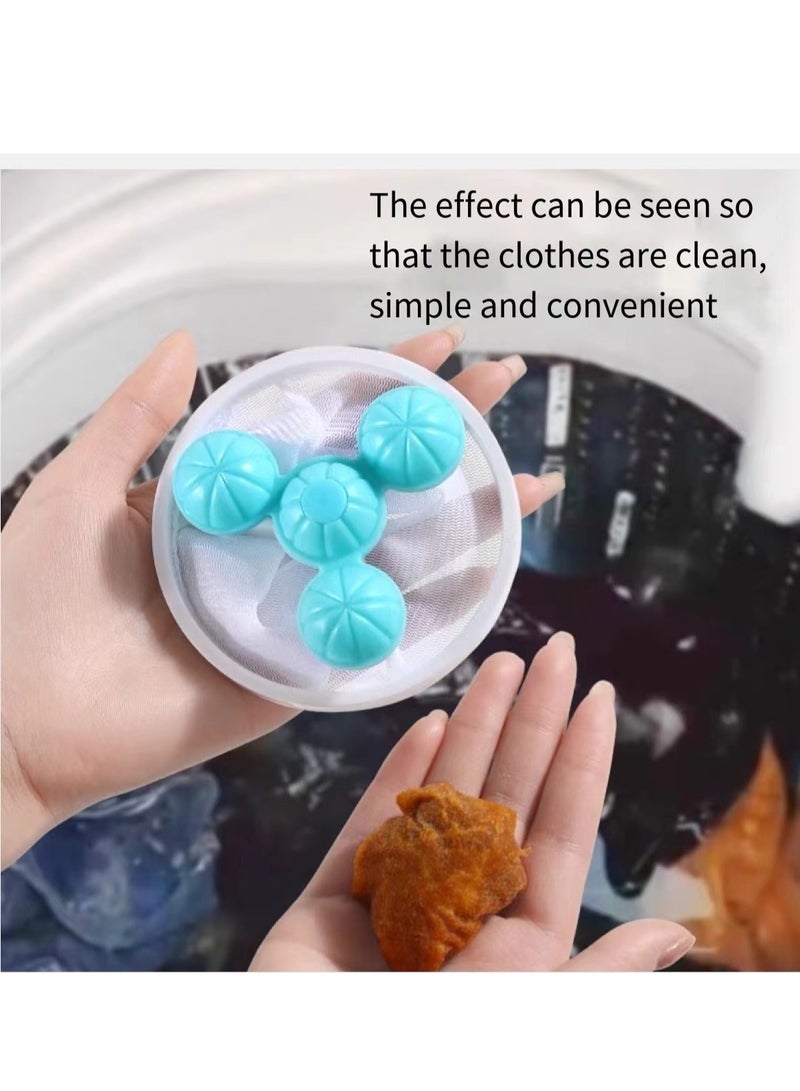 2 Pack Washing Machine Hair Filter Cleaning Net Bag Washing Machine Hair Remover Reusable - Image 2