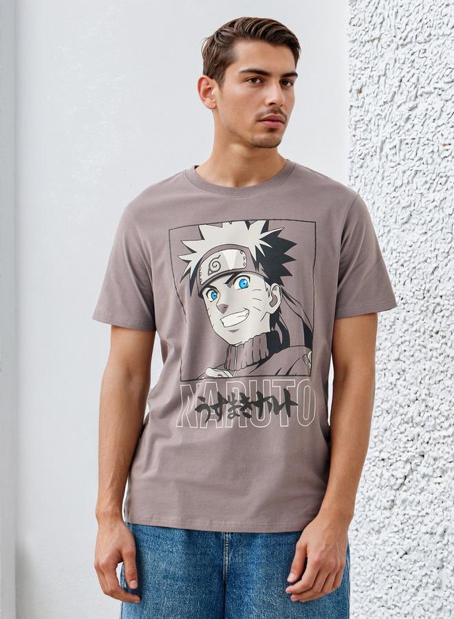 SP Characters Naruto Print Regular Fit T-shirt - Image 1