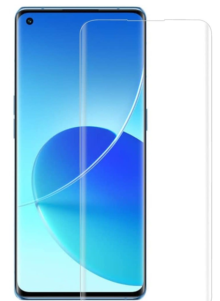 MIGOFAST Screen Protector for Reno 6 Pro UV Tempered Glass, Film HD Screen Saver, 9H Hardness, Bubble-free Screen Replacement Protector Film - Image 1