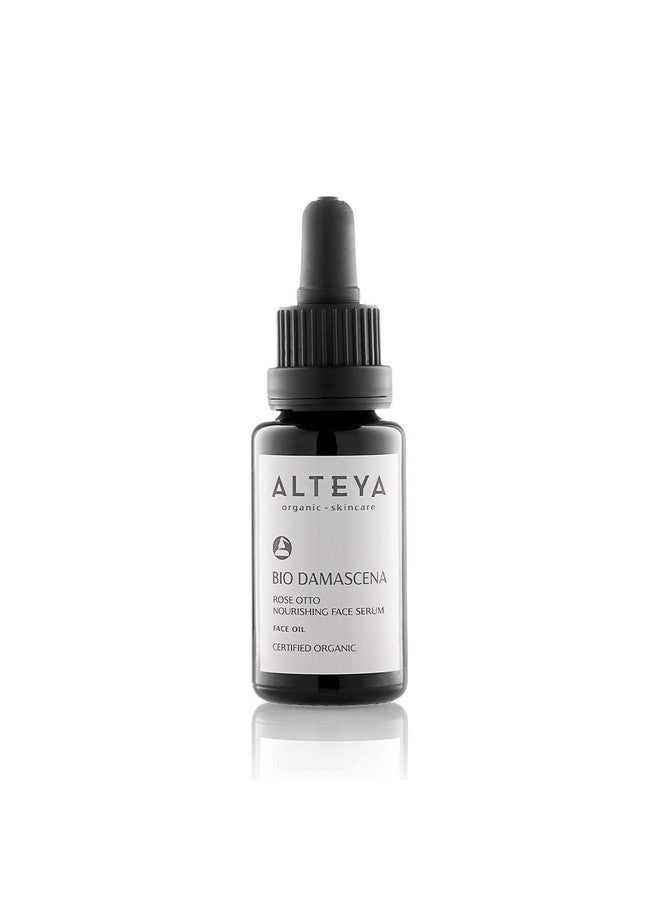 Alteya Organics Face Serum USDA Certified Organic Skin Care 0.68 Fl Oz/20 mL Bio Damascena Award-Winning Rose Otto Treatment With Organic Bulgarian Rose Oil Nourishing, Skin-reviving and Illuminating - Image 1
