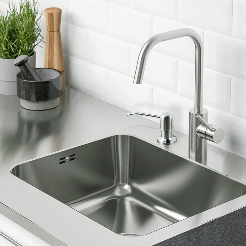 YOFOCOO Soap Dispenser For Kitchen Sink(Brushed Nickel) Stainless Steel Countertop Dish Soap Dispenser Pump With 47 '' Extension Tube Kit - Image 2