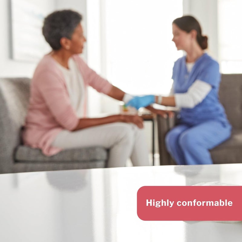 McKesson Hydrocellular Foam Dressings NonAdhesive with Film Backing Absorbent Wound Care Supplies  4 in x 4 in 10 Count 1 Pack - Image 2