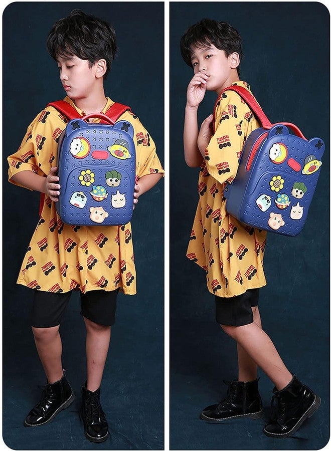 Rahisa Water Resistant Kids Backpack Light Weight School Bookbag Unisex Stylish Bag for Children Age 3-12 Years Old, with DIY Patches, Durable - Image 5