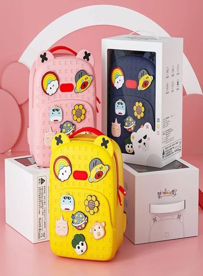 Rahisa Water Resistant Kids Backpack Light Weight School Bookbag Unisex Stylish Bag for Children Age 3-12 Years Old, with DIY Patches, Durable - Image 2