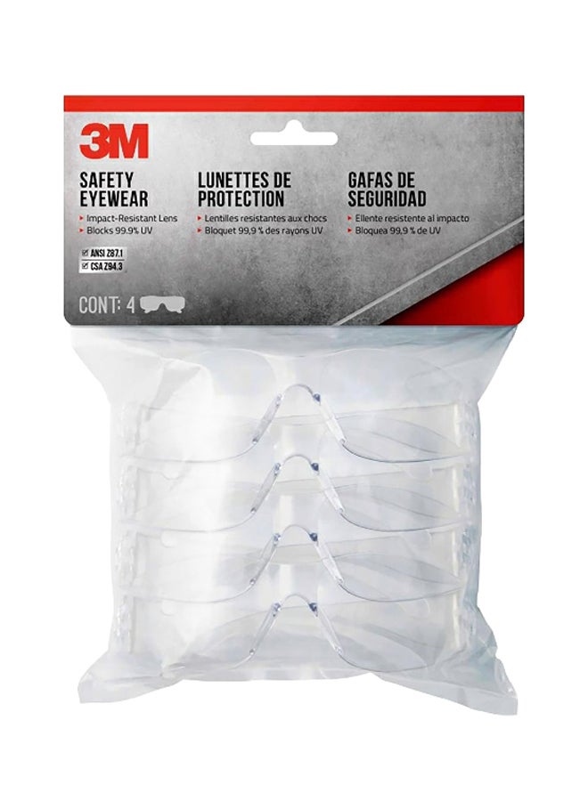 3M Anti-Scratch Safety Eyewear Glasses Clear 90953H4-DC