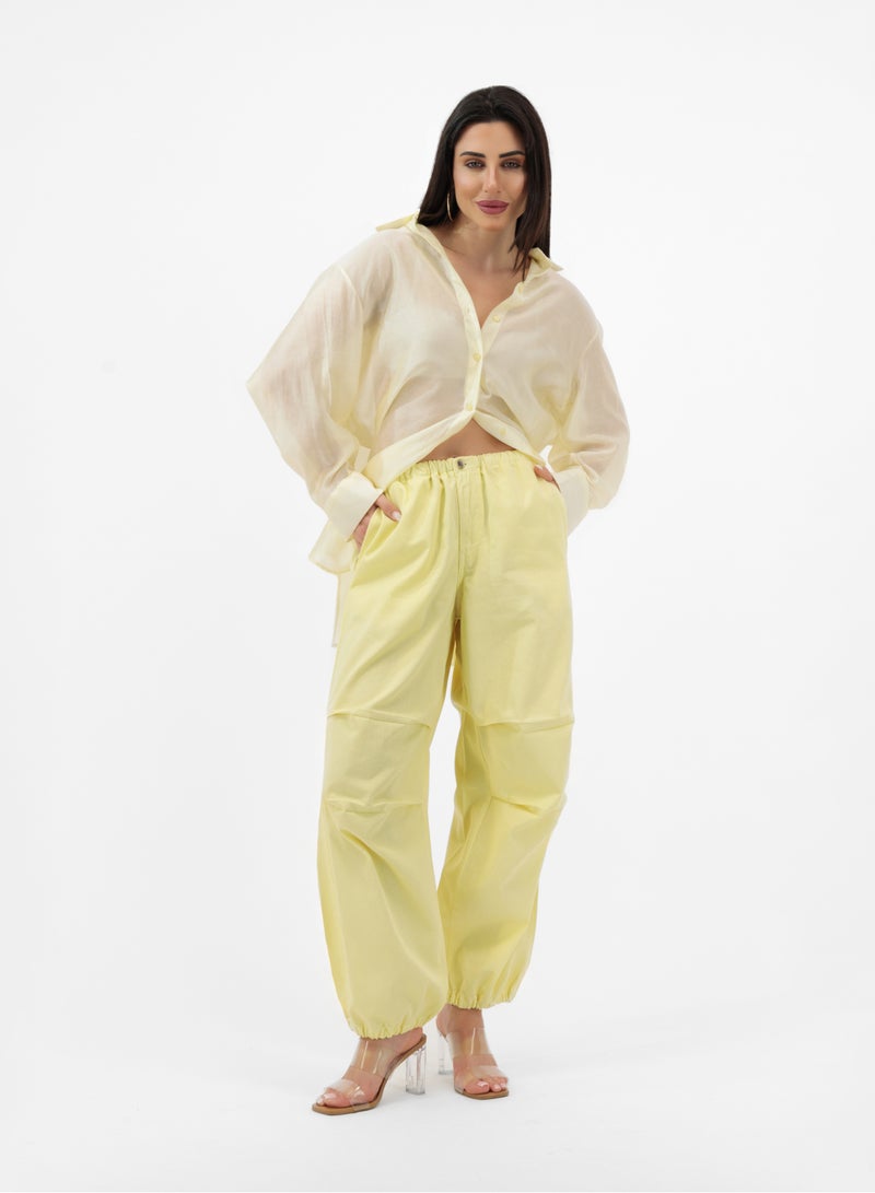Lalele WIDE TROUSERS WITH ELASTIC - Image 1
