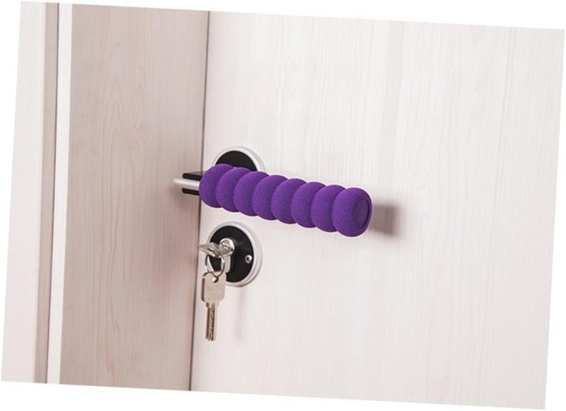 Door Knob Foam Cover 14 cm with Flexible Bumper for Home Use Reduces Wall Impact and Friction Fits Most Door Handles Easy Install Durable and Stylish - Image 1
