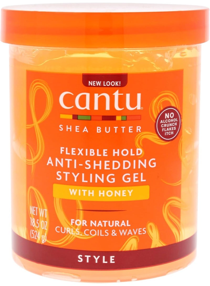 CANTO Cantu Anti-Hair Fall Styling Gel with Shea Butter and Honey Extract - 524g - Image 1