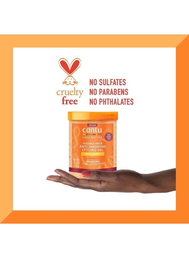 CANTO Cantu Anti-Hair Fall Styling Gel with Shea Butter and Honey Extract - 524g - Image 3